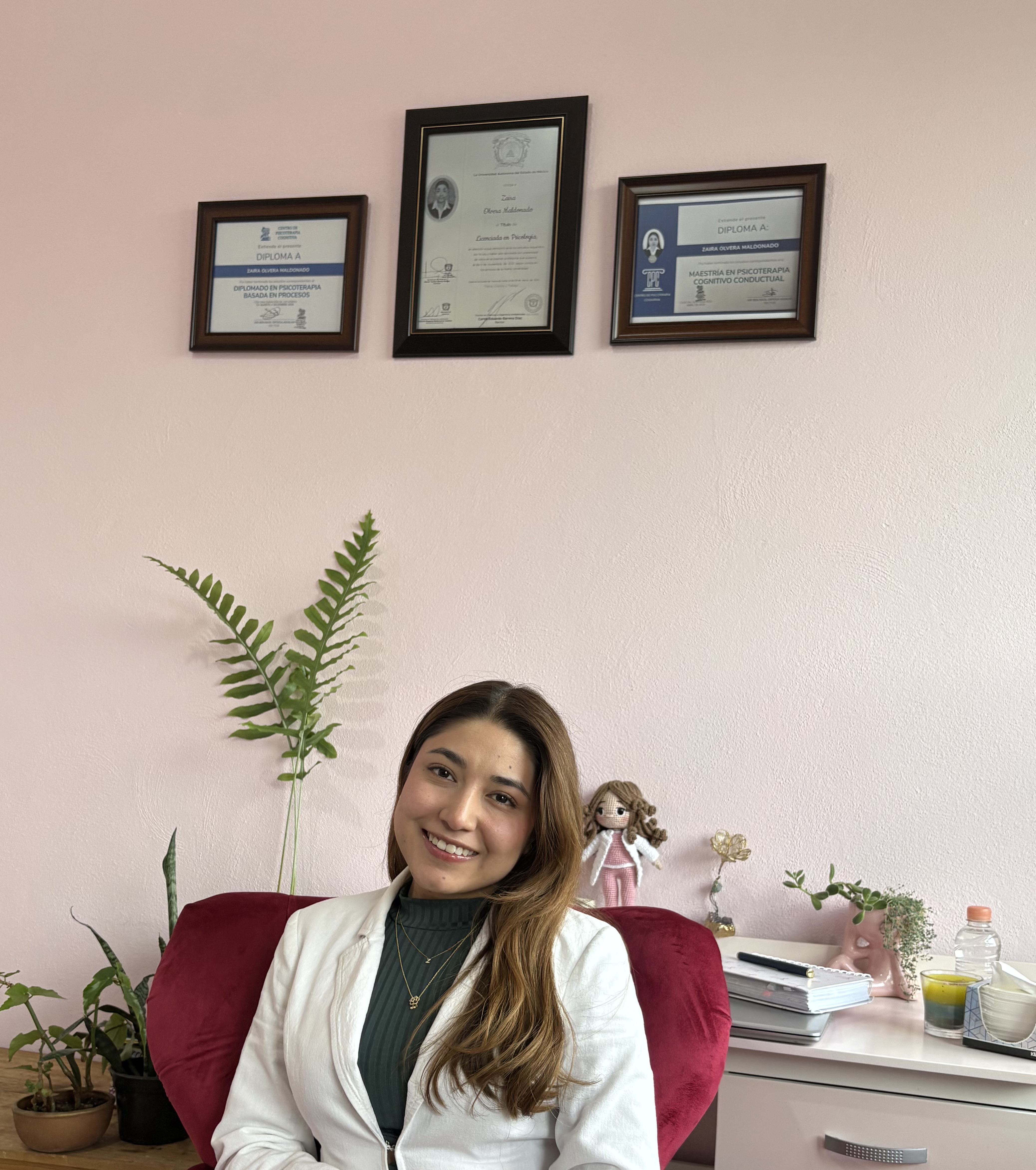 Retrato ilustrado de Zaira Olvera Maldonado