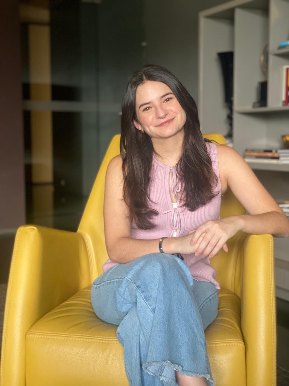 Retrato ilustrado de Valeria De la Garza